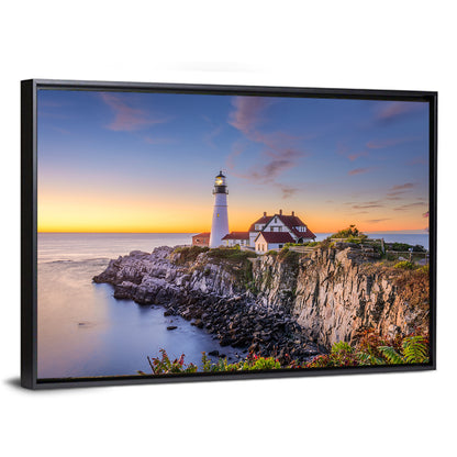 Portland Head Light at Dusk Wall Art