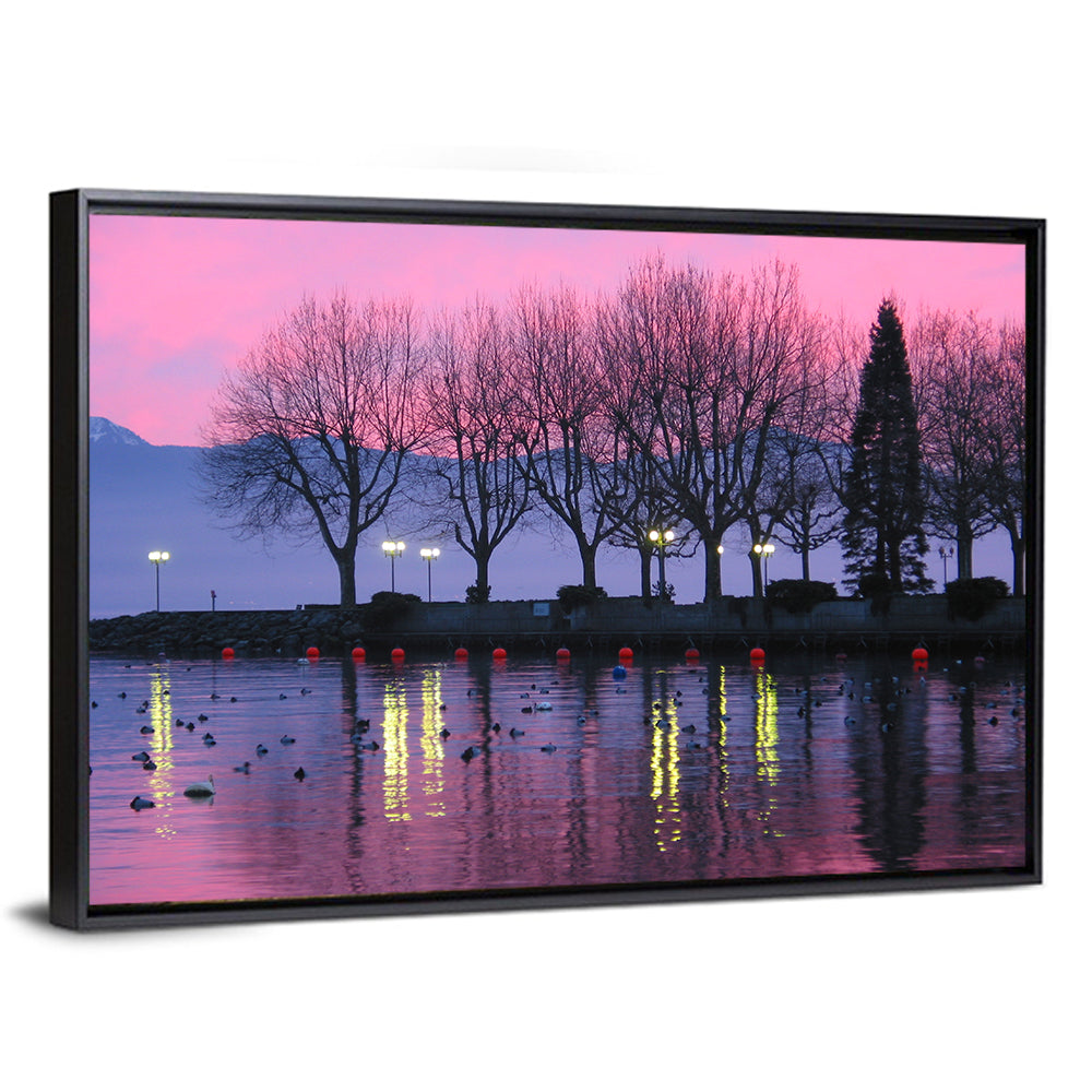 Lake Geneva Twilight Wall Art