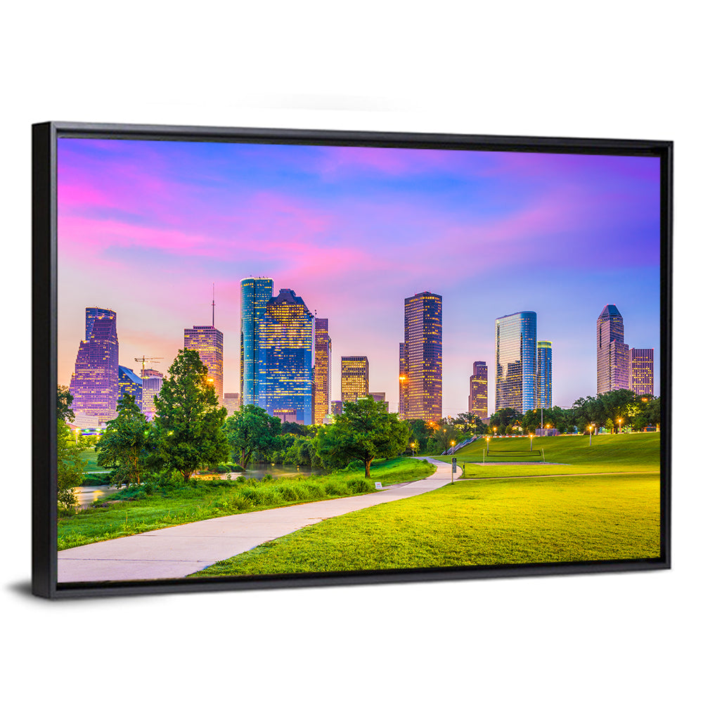 Houston Skyline at Dusk Wall Art