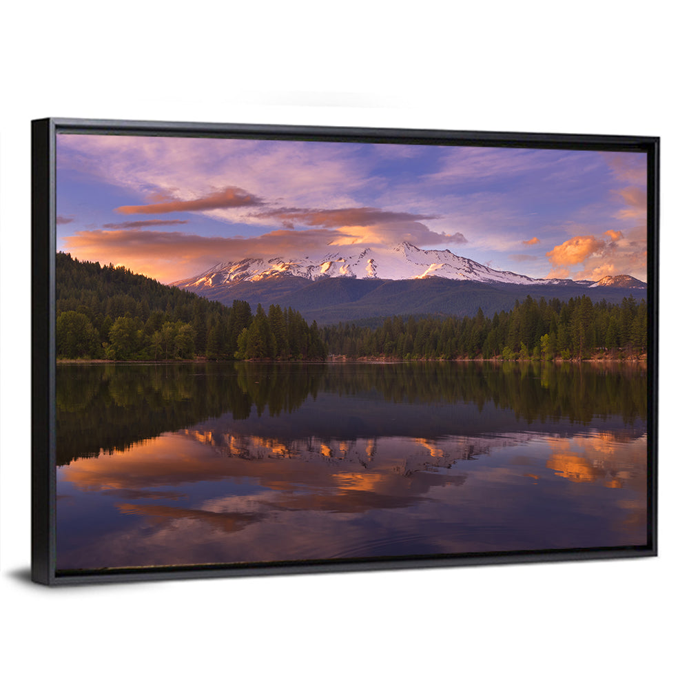 Mt Shasta Over Lake Siskiyou Wall Art