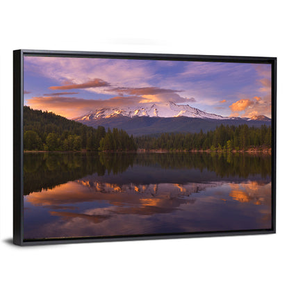 Mt Shasta Over Lake Siskiyou Wall Art