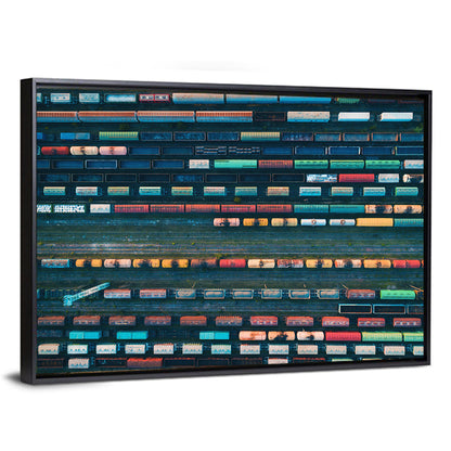 Trains Line Pattern Wall Art