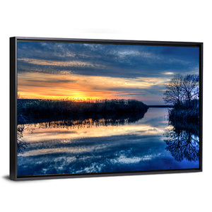 Louisiana Wetlands Sunset Wall Art