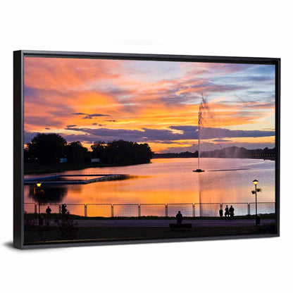 Ada Lake Sunset Wall Art