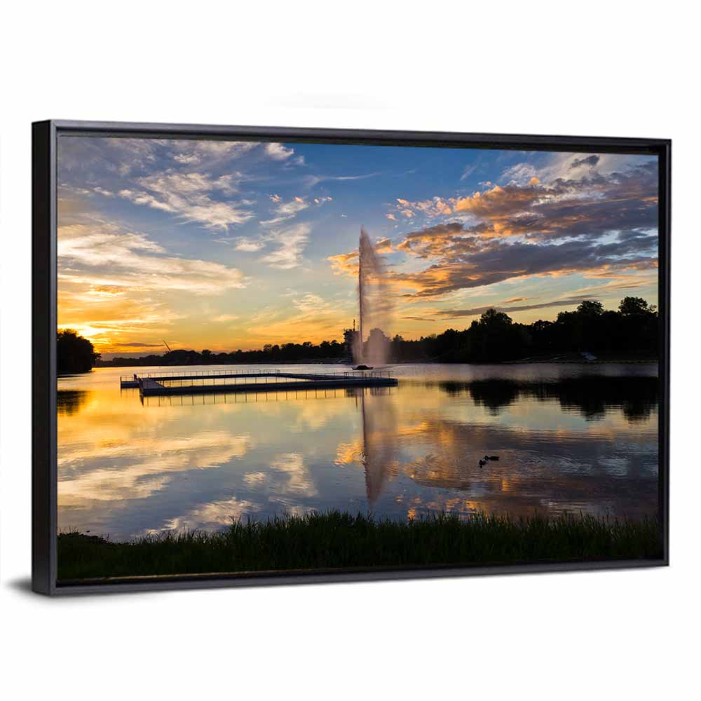Ada Lake Sunset Ii Wall Art