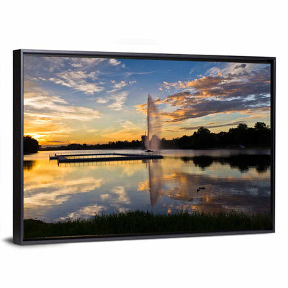 Ada Lake Sunset Ii Wall Art