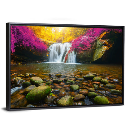 Phu Soi Dao Waterfall at Dusk Wall Art