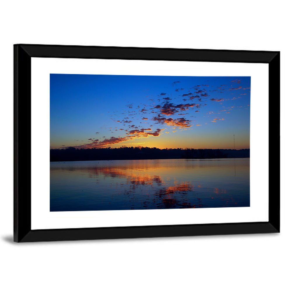 Lake Livingston Sunset Reflection Wall Art