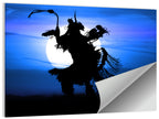 Moonlit Pow Wow Dancer Wall Art