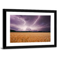 Lightning Over Wheat Field Wall Art