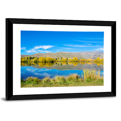 Ruataniwha Autumn Reflection Wall Art