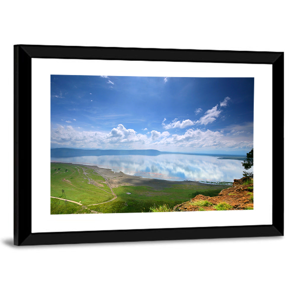 Lake Nakuru Cliffside Reflection Wall Art