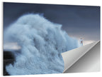 Lighthouse in a Sea Storm Wall Art