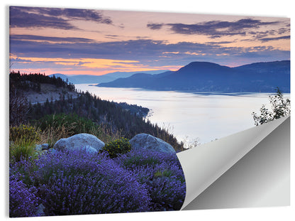 Okanagan Lavender Lake Wall Art