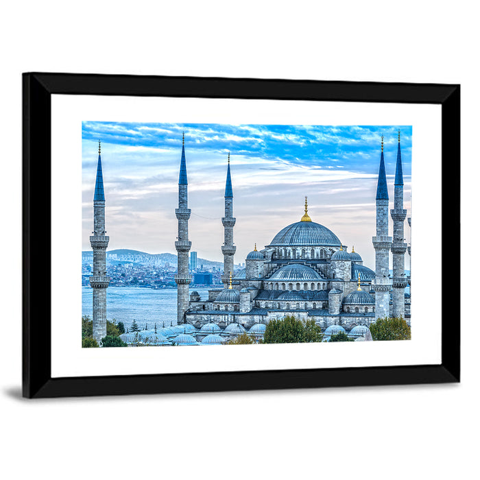 Blue Mosque Istanbul Wall Art as a framed print