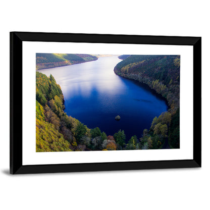 Lake Vyrnwy Aerial View Wall Art