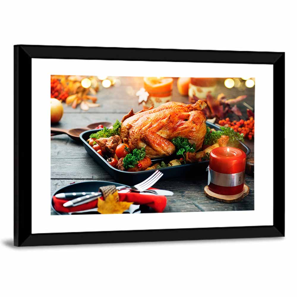 Roasted Chicken with Herbs Wall Art