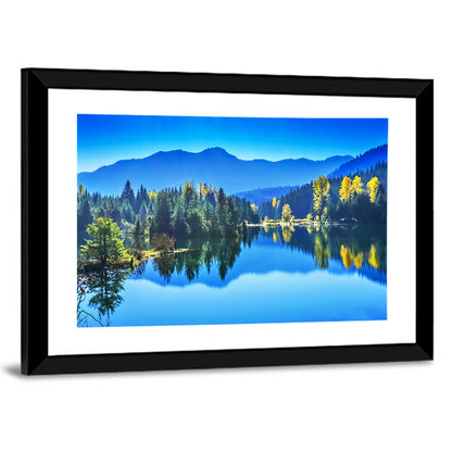Gold Lake Reflection Wall Art