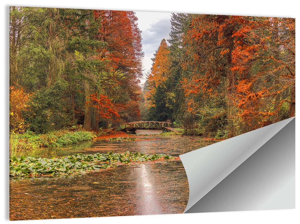 Simeria Arboretum Autumn Lake Wall Art