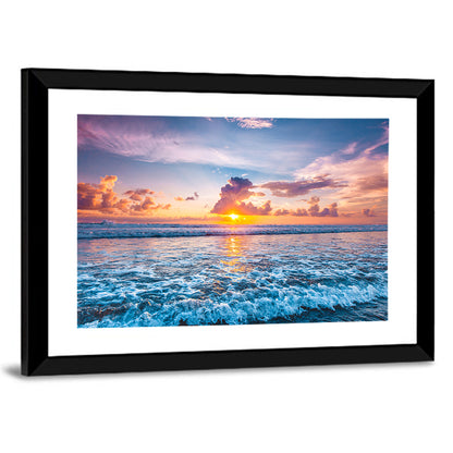 Sunburst Ocean Wave Wall Art