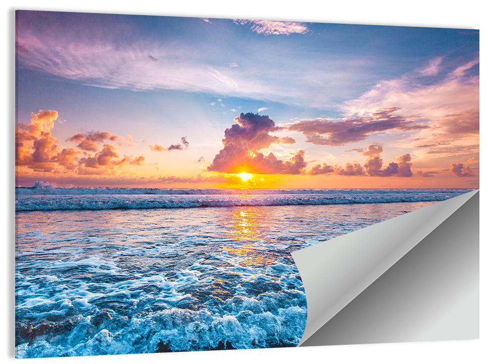 Sunburst Ocean Wave Wall Art