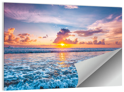 Sunburst Ocean Wave Wall Art