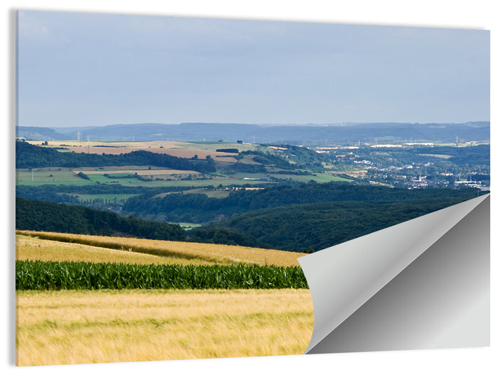 Village Grainfields Wall Art as a poster print