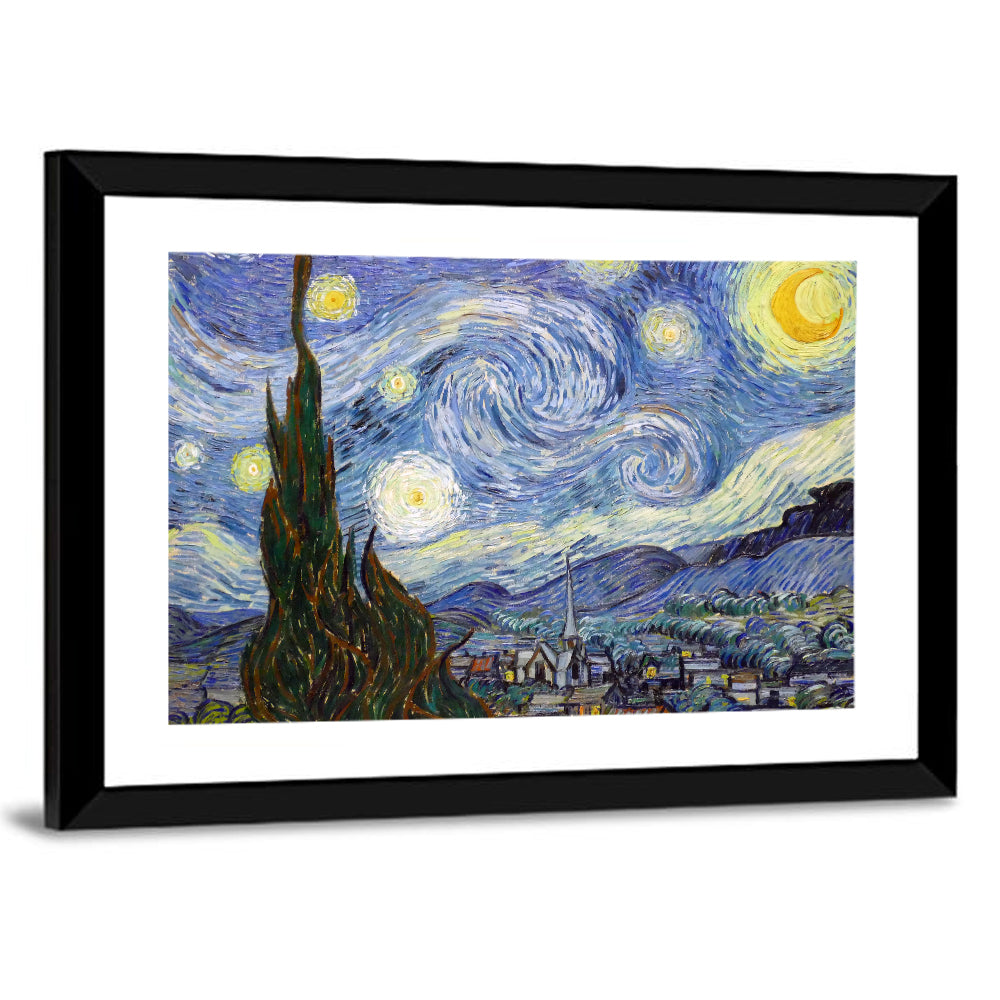 Starry Night Over Saint-rémy Wall Art