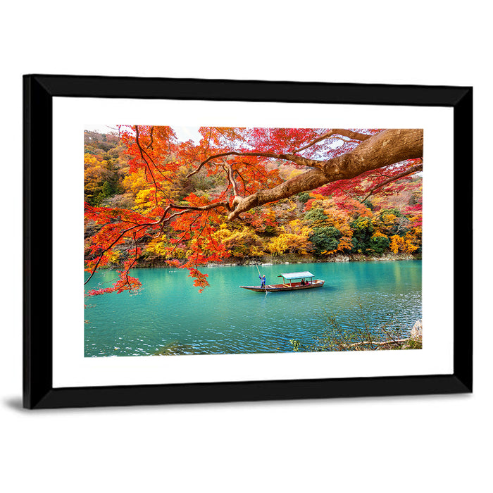 Hozugawa River, Kyoto Wall Art as a framed print