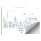 Multan Skyline with Shah Rukn-e-alam Wall Art