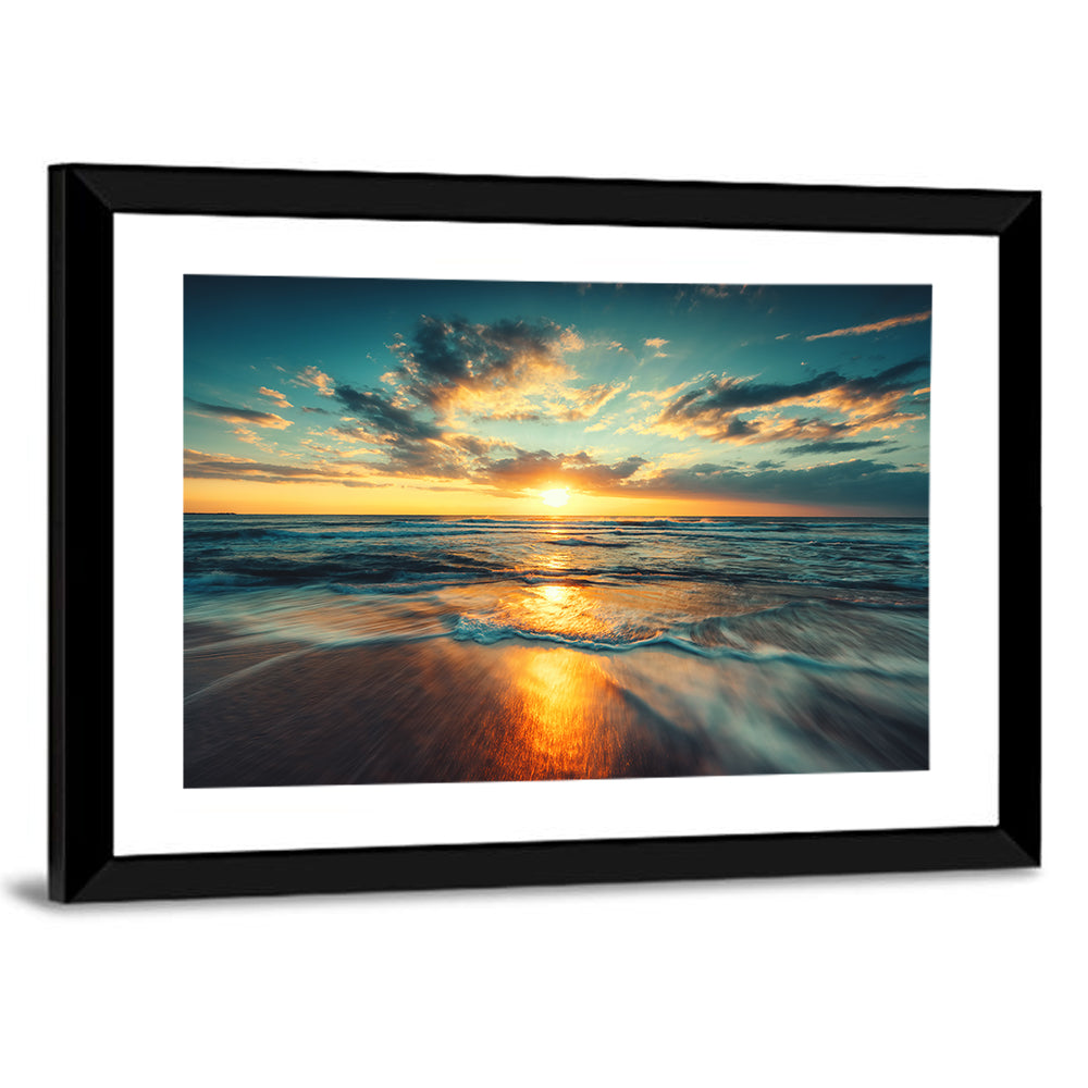 Cloudscape Over Beach Wall Art