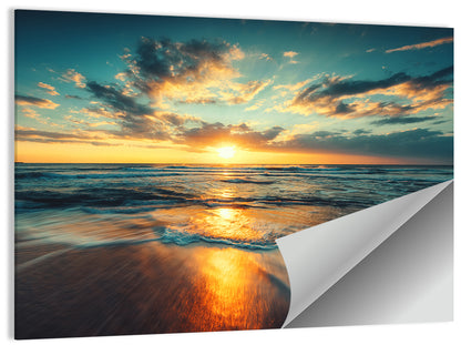 Cloudscape Over Beach Wall Art