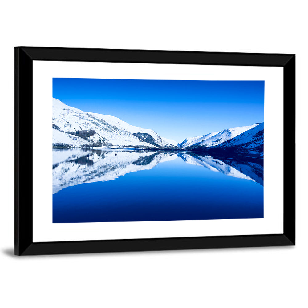 Tal Y Llyn Winter Reflection Wall Art