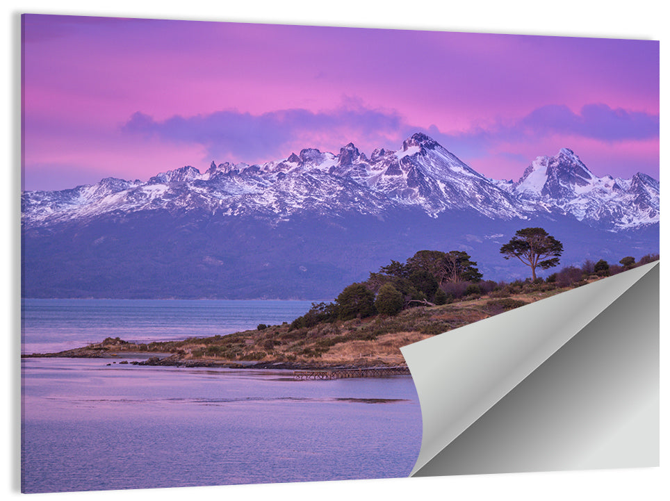Beagle Channel Purple Dawn Wall Art