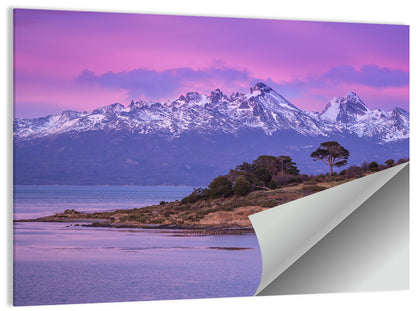 Beagle Channel Purple Dawn Wall Art