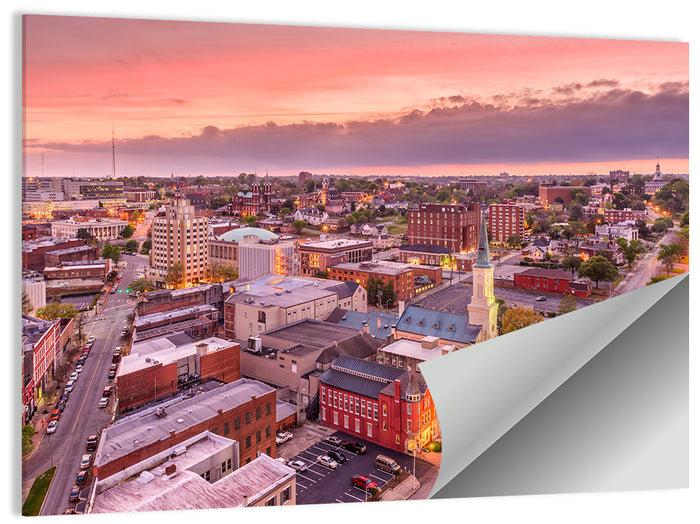 Church Spire at Dusk Wall Art as a poster print