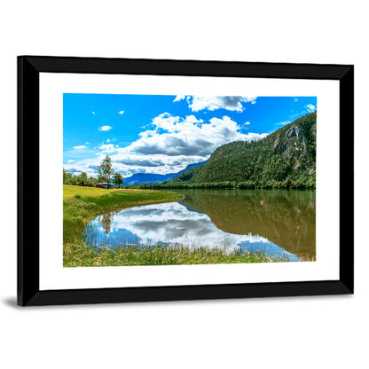 Lake Mjosa Reflection Wall Art