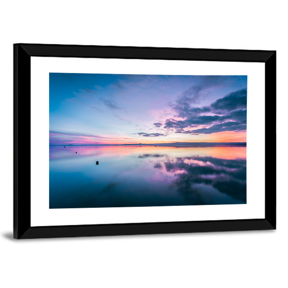Lake Bolsena Sunset Reflection Wall Art