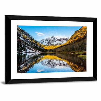 Maroon Bells Sunrise Reflection Wall Art