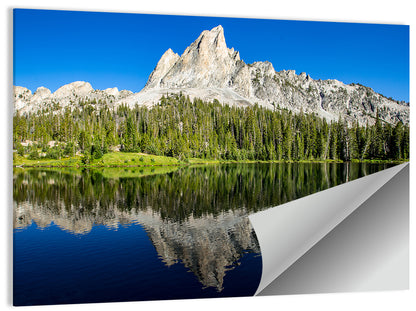 Sawtooth Peaks at Alice Lake Wall Art
