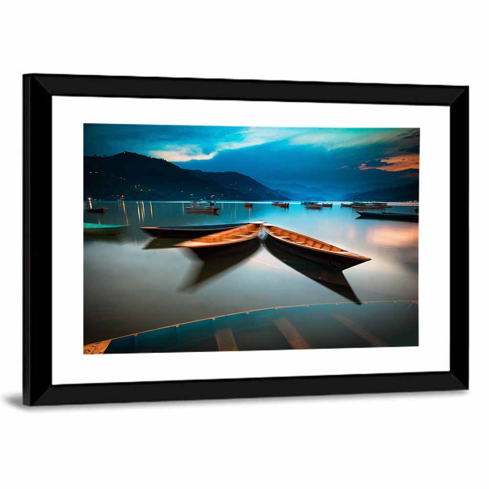 Lake Phewa Sunset Wall Art