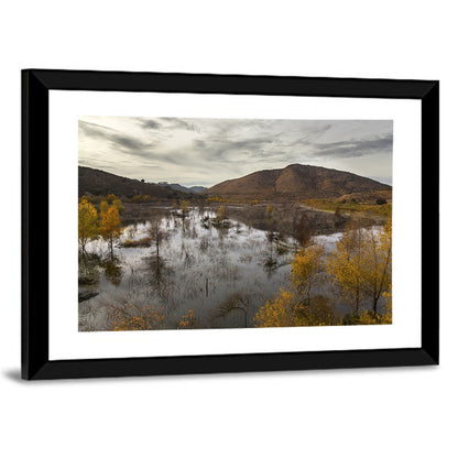 Lake Hodges Autumn Reflection Wall Art