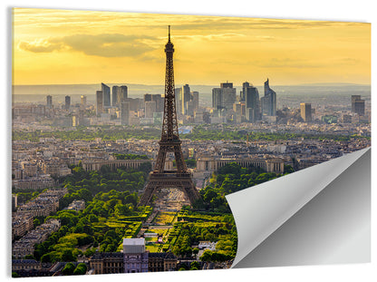 Eiffel Tower at Golden Hour Wall Art