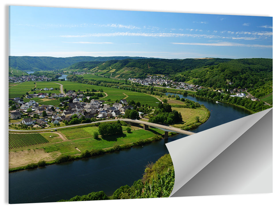 Piesport Moselle River View Wall Art
