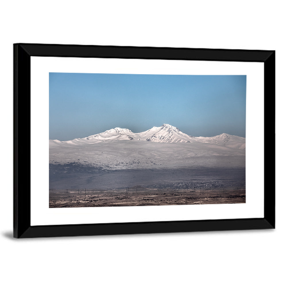 Mount Aragats Winter Landscape Wall Art