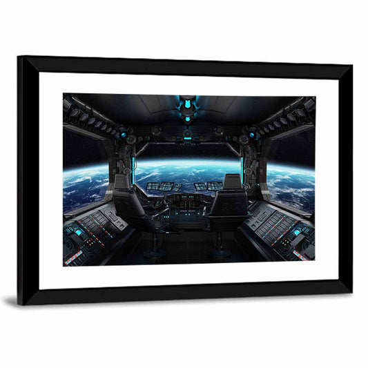 Grunge Spaceship Cockpit Wall Art