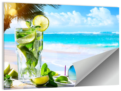 Mojito Beach Scene Wall Art