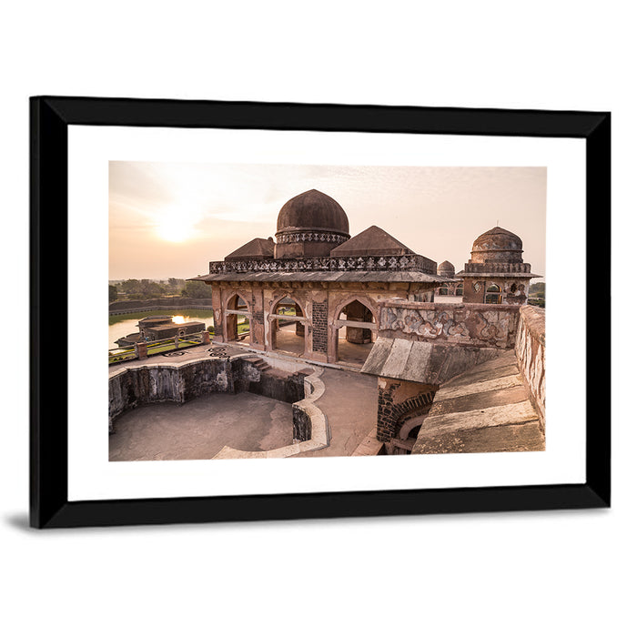 Jahaz Mahal, Mandu India Wall Art as a framed print