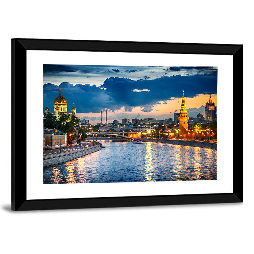 Kremlin on the Moskva River Wall Art