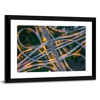 Expressway Junction at Dusk Wall Art
